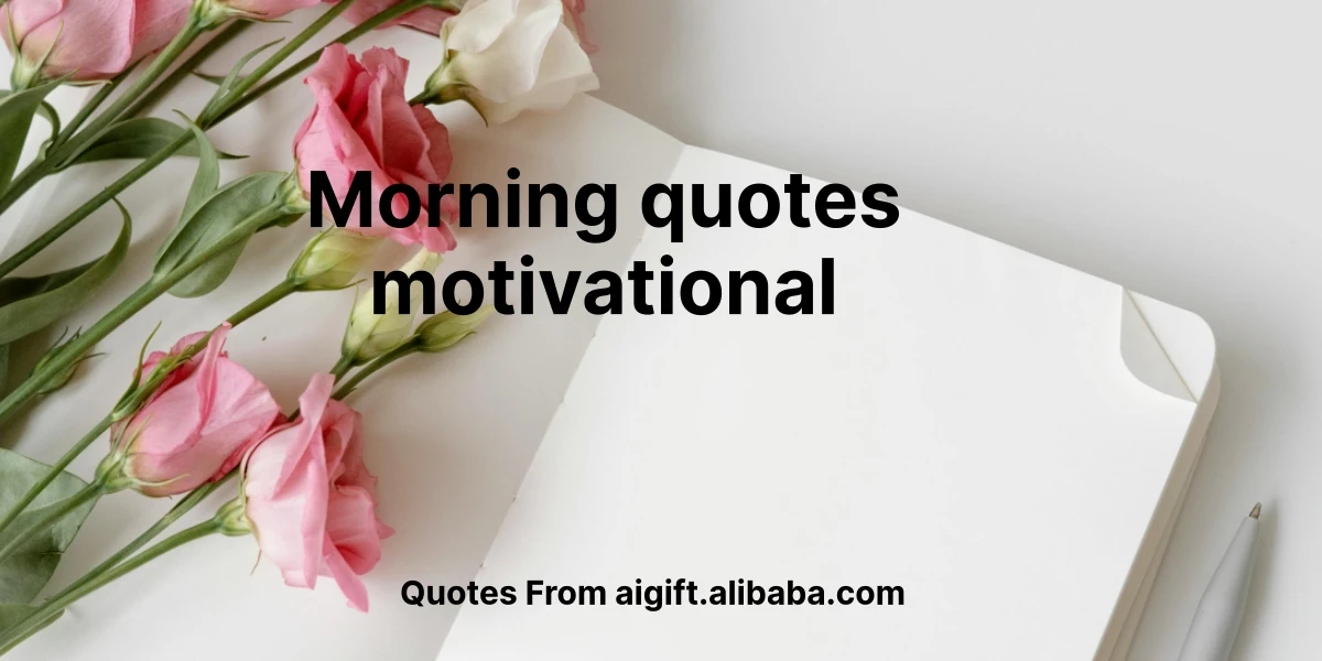 morning quotes motivational