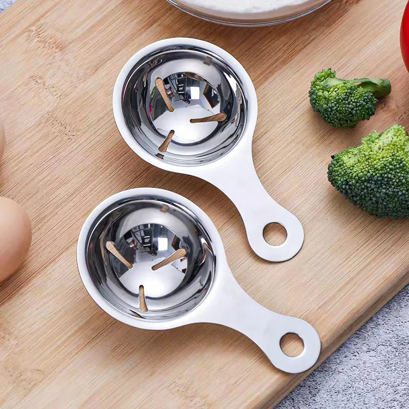 

Food grade kitchen gadget mirror polish stainless steel 304 egg divider egg yolk white separator