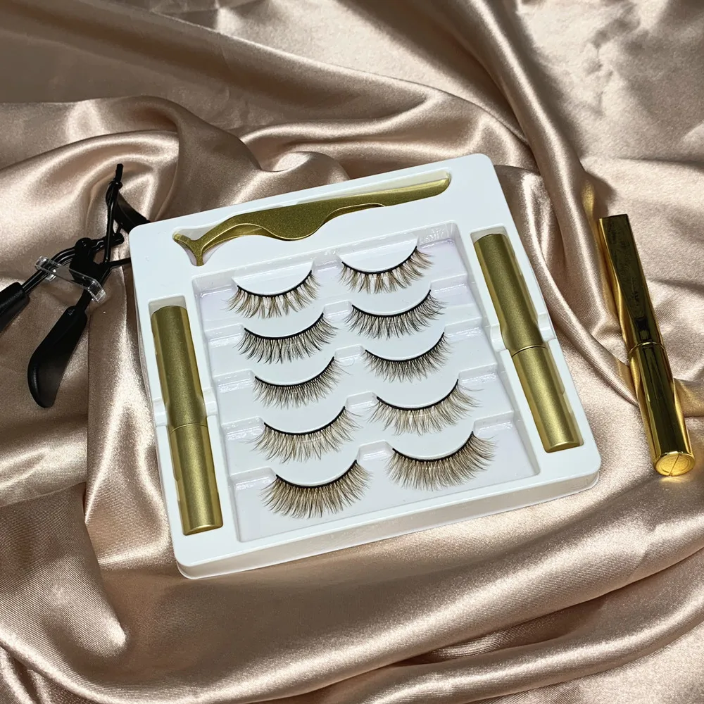 

3d natural magnetic eyelashes mink lashes magnetic eyelashes packaging