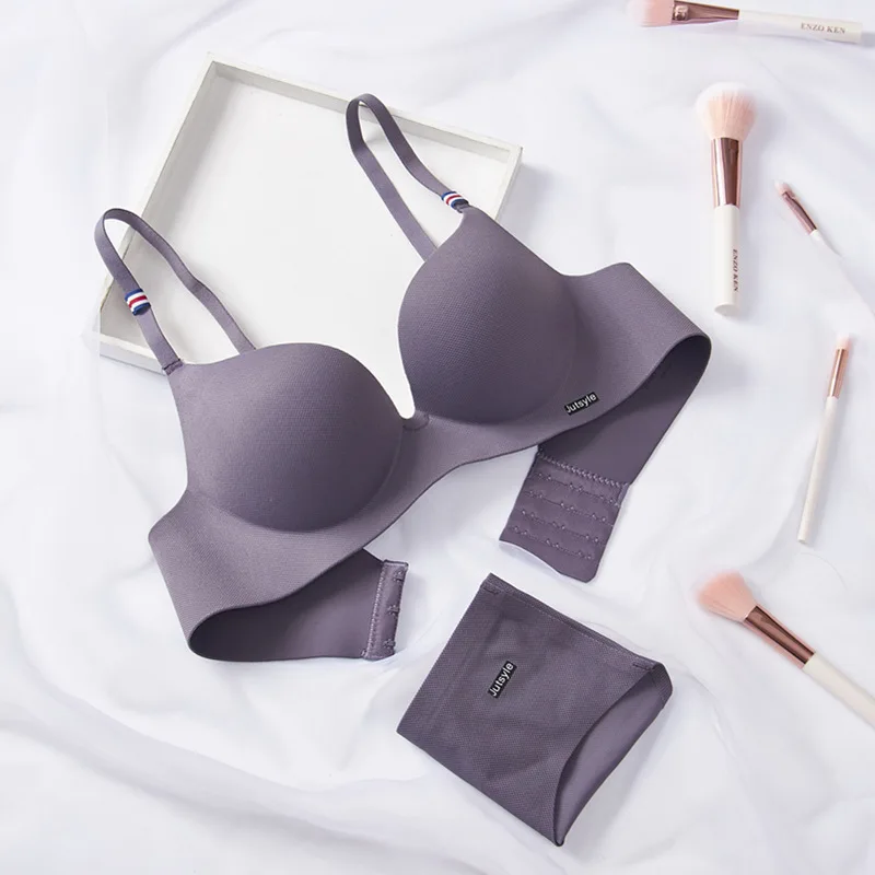 
Shopee hot sale Bra set without wire for women with matching panty 