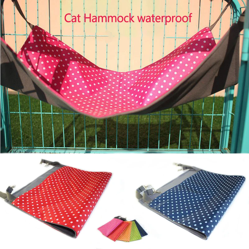 

Cat Hammock Bed Hanging for Kitten Big Cat Big Capacity Install in Cages Pet Bed Waterproof Material Puppy Cat Dog Kennel