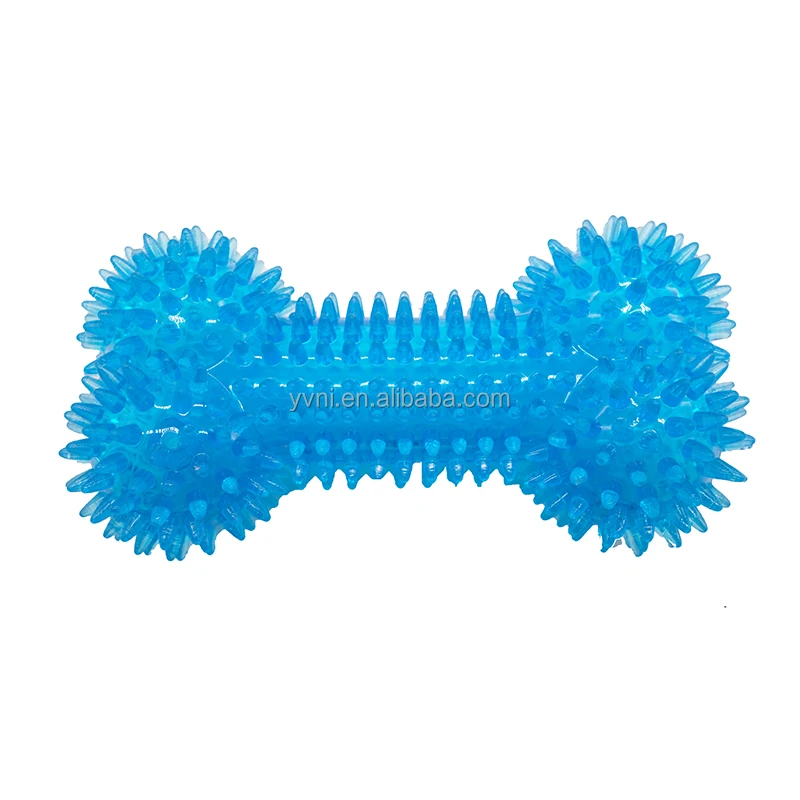 

Wholesale Spikey Durable Chew Bite Bone Toss Fetch Interactive Rubber For Indoor or Outdoor Buy Squeaky Dog Toy, Green,blue