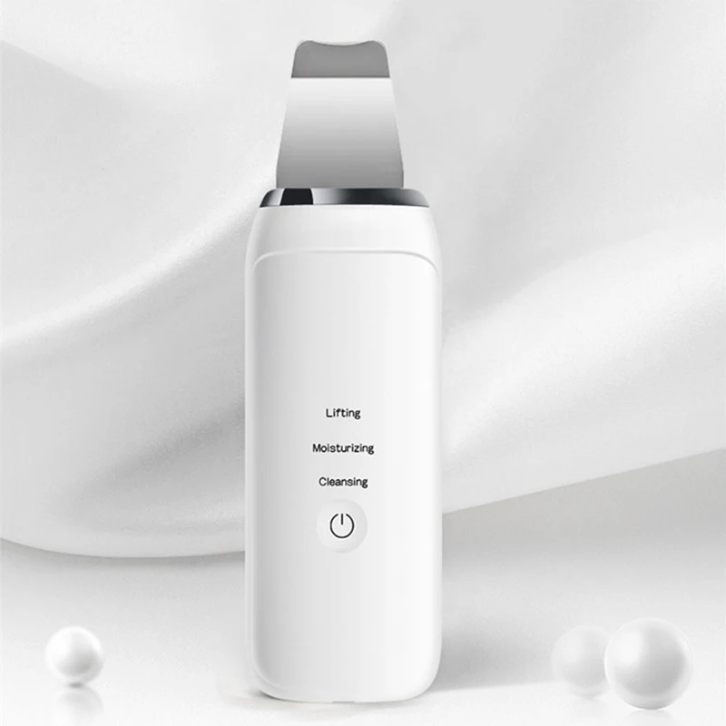 

Quick Shipping wholesale Face skin Scrubber Machine Scrubber Deep Cleaner, White+custom