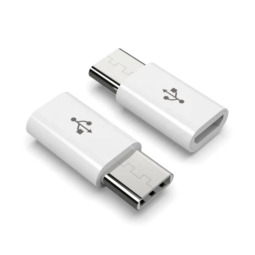 

USB 3.1 Type-C Male to Micro USB Female USB-C Cables Adapter Type C For Xiaomi Mi6 Mi5 Huawei P10 P9 Lite, White