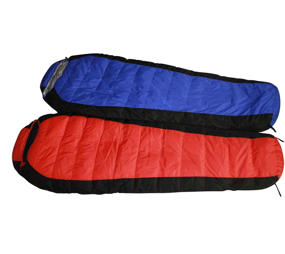 

hot selling wholesale waterproof mummy duck down outdoor camping hiking kids sleeping bag, Customized color,rts is random color