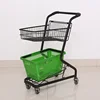 Shunhong customized high security coin deposit lock Two-Tier Wire Shopping Cart