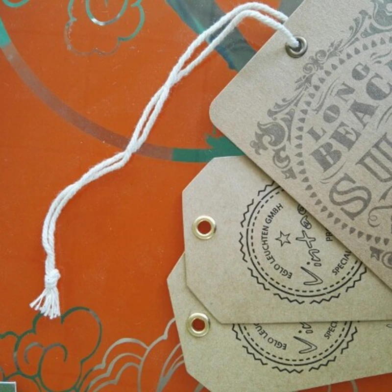 Hang Tag String Knotted Stretch Loops,Slipknot Elastic Loop For Tags