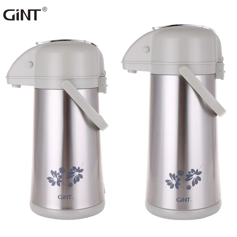 

wholesale bpa free glass liner 1.9L 2.2L thermal steel coffee pots and tea air pots good quality insulation flask