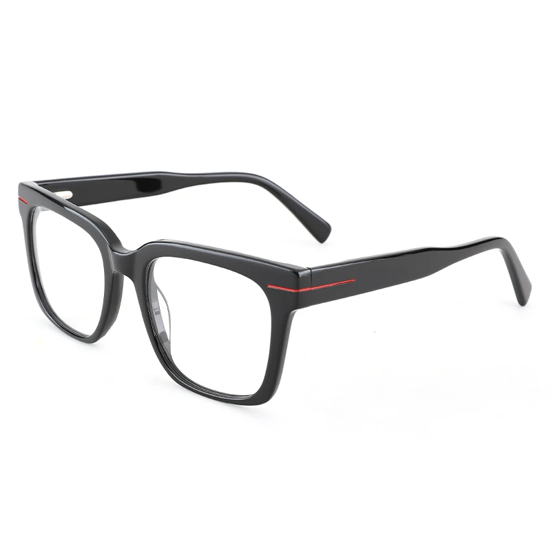 

YC Manufacturing unique red line eyeglasses frames full rim eyewear mens acetate optical glasses frames