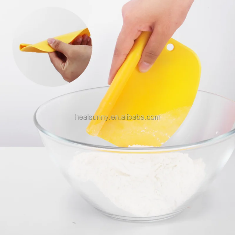 

Baking Tools Household Bread Dough Scraper, Stainless Steel Hand Hold Dough Cutter