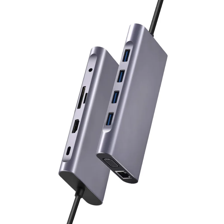 

11 In 1 Docking Station Type C To HDM 4K Usb Power Delivery Hub For Laptop Macbook Pro Hp Dell Lenovo Samsung Usb-c Dock