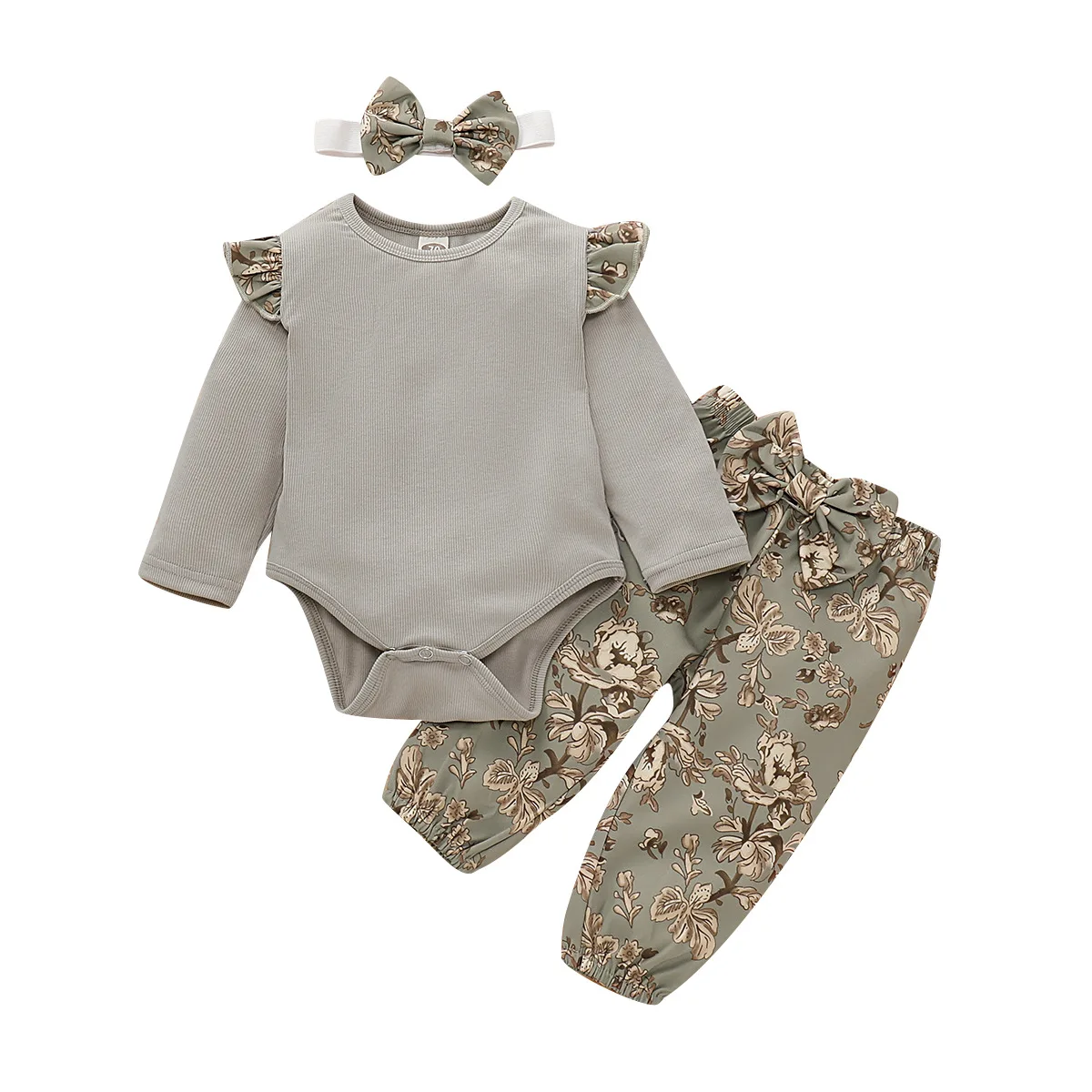 

2021 New Baby Girl Clothes Long SLeeve kids clothing, Picture shows