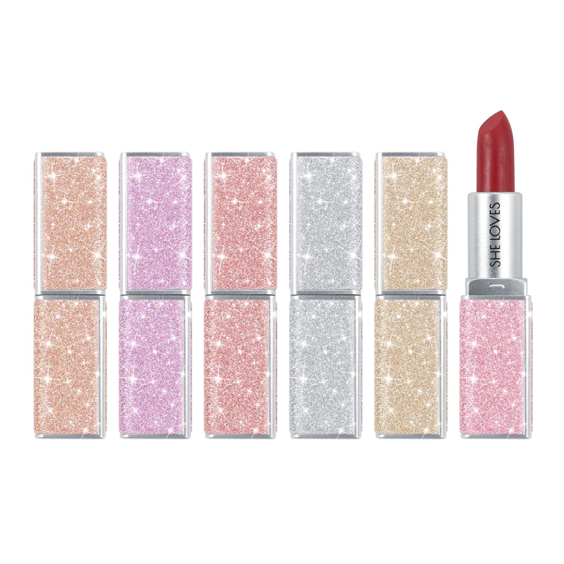 

New Arrival Custom Logo Star Shine 6 Colors Lipstick Set