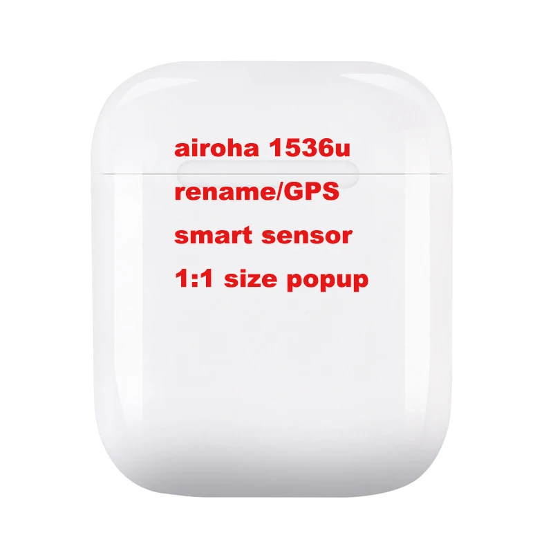 

Newest Rename/GPS Positioning airoha 1536U chip air 2 earbuds BT 5.0 earphone headset i500 tws, White,black
