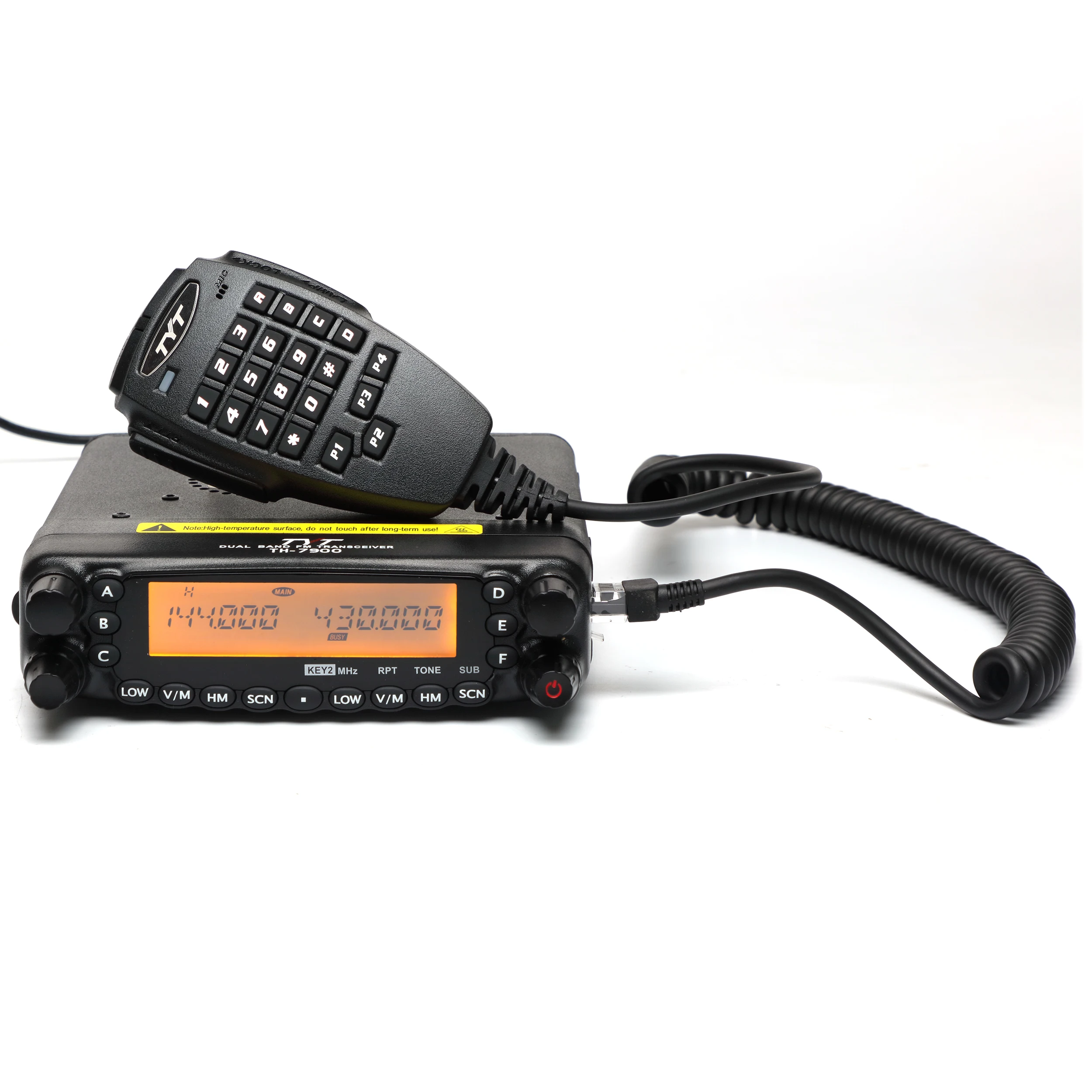 

TYT TH-7800 Dual Band Mobile Radio 136-174/400-480MHz 50W VHF/UHF Radio High Power Car Mobile Radio