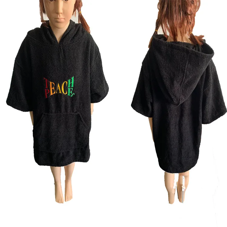 

Surf Poncho Changing Towel Robe with Hood kids customized logo beach robe