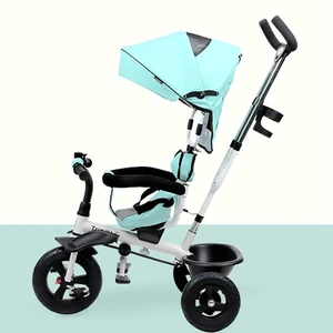 Image of Children's tricycle stroller folding bicycle 1-3-6 baby