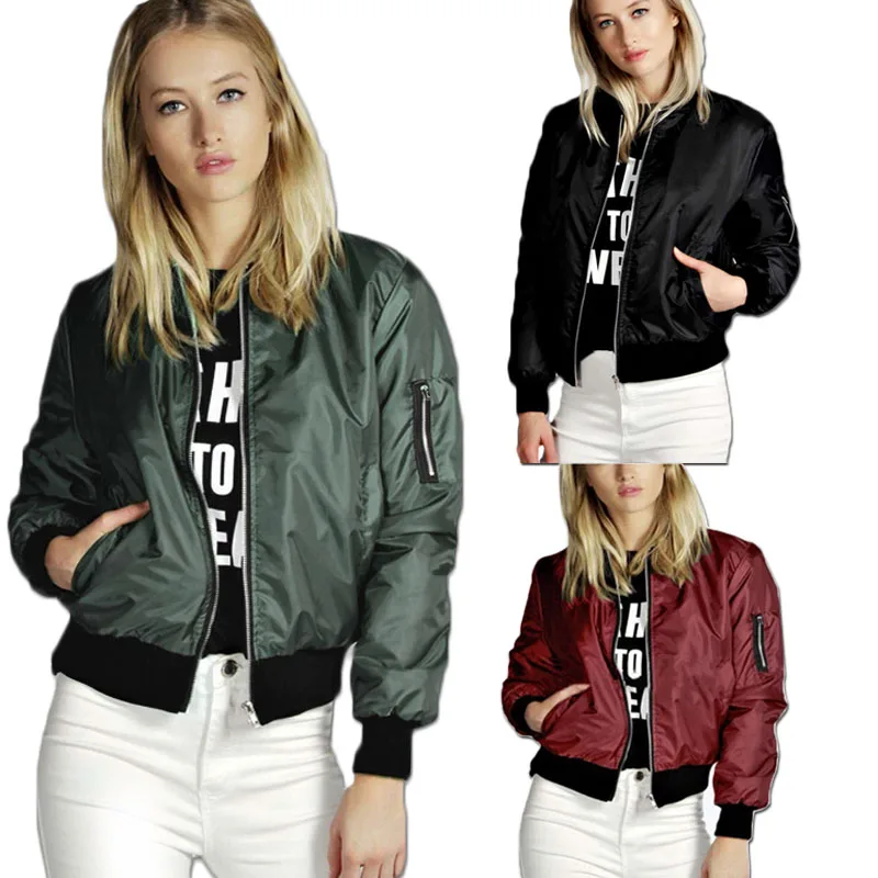 

5XL Plus 2020 Fashion Windbreaker Jacket Women Coats Long Sleeve Basic Bomber Thin Women's Jacket Outwear