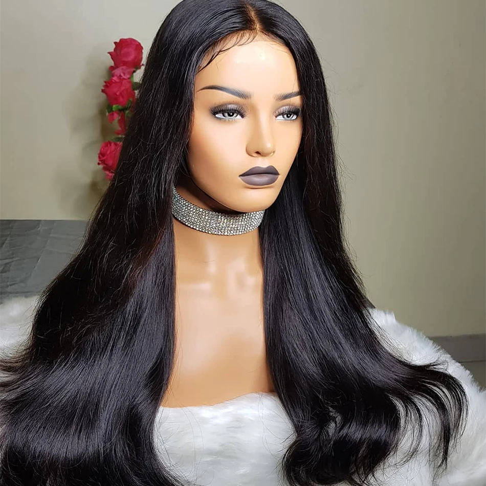 

Fake Scalp Wig 13x6 Lace Front Invisible Knot Wig Bleached Knots Pre Plucked Lace Front Human Hair Wig 150% density