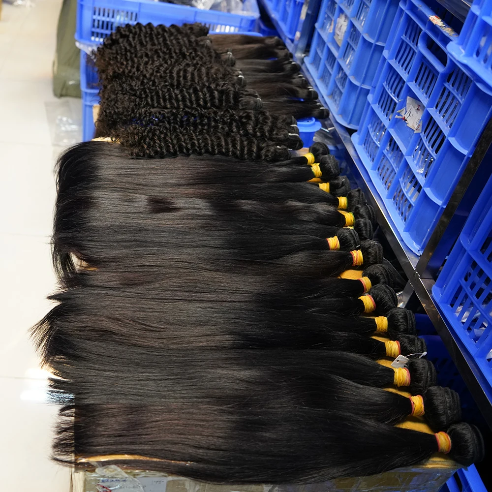 

Raw Indian Hair Unprocessed, Wholesale Raw Cuticle Aligned Virgin Hair Vendors, 100%10A Mink Virgin Brazilian Human Hair Bundles, 1b natural black