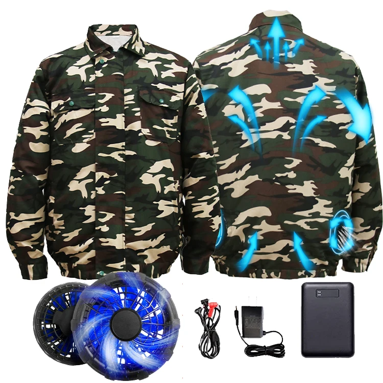 

Hot selling economic rechargeable battery powered advanced air conditioning jacket with quick adjust system for industry workers