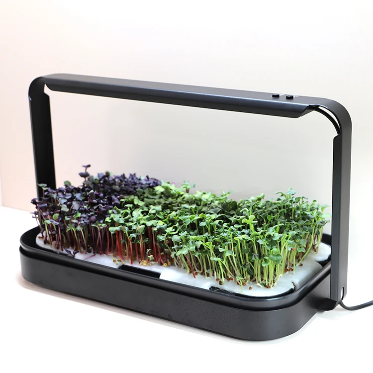 

Custom intelligent herb garden kit microgreen germination planter hydroponic indoor growing system