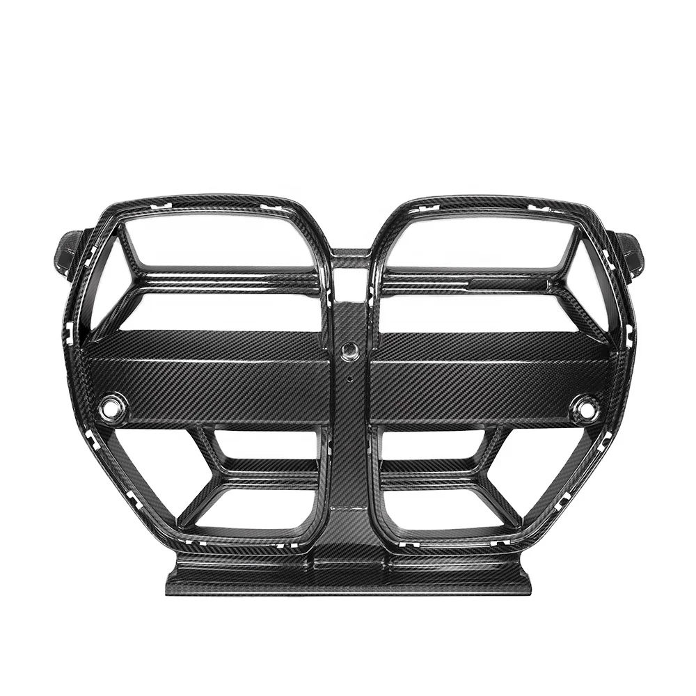 

Dry Carbon Fiber Grille For BMW M3 G80 M4 G82 G83 CSL Style Front Bumper Kidney Mesh Grill Grille 2020+