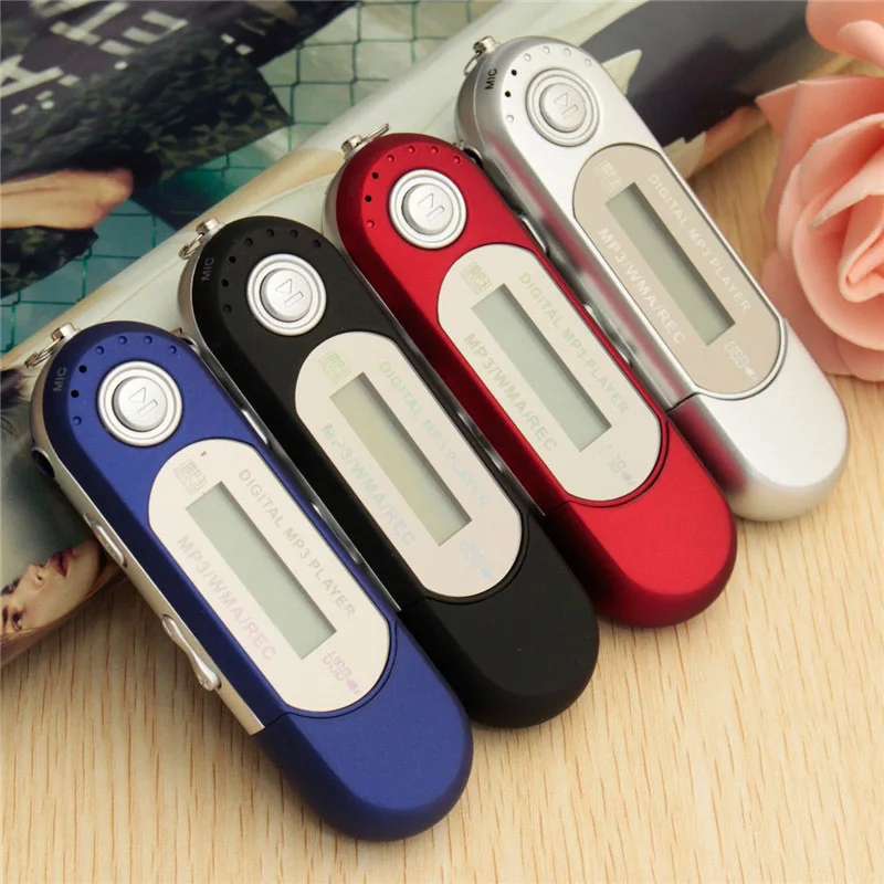 

Portable Mini USB Flash MP3 Music Player Digital LCD Screen Support 32GB TF SD Card Slot FM Radio With Microphone MP3 Player, Black/blue/red/silver
