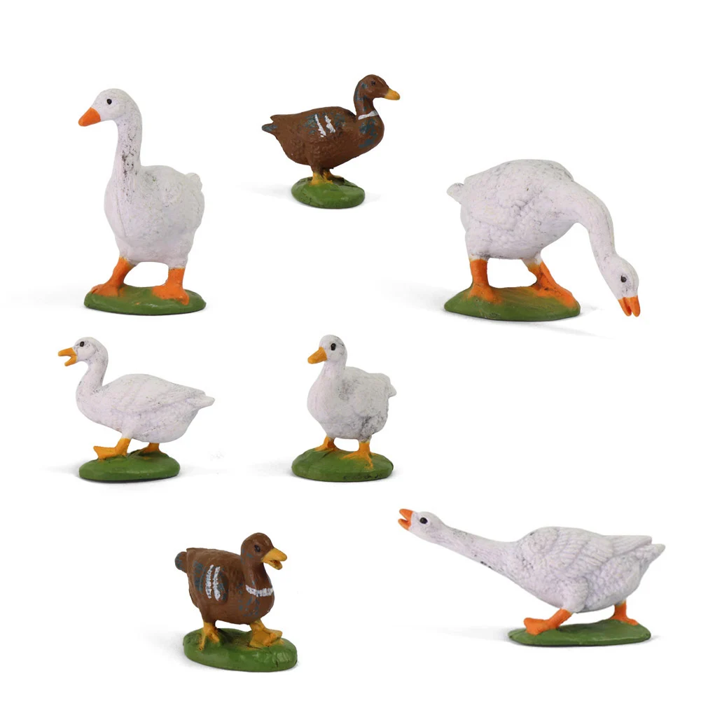 

AN4305 Model Train Painted 1:43 Scale PVC Duck Goose O Scale Farm Animals New