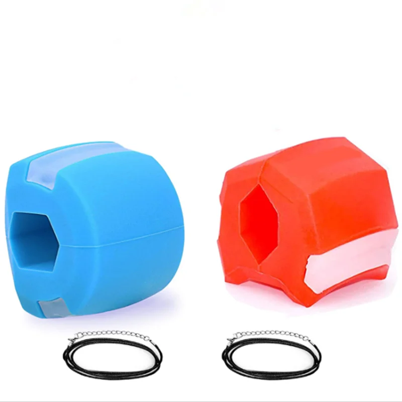 

2021 custom silicone face and neck facial jawzrsize jawline jaw line mouth muscles trainer exerciser fitness ball tool device, Red, green, grey, purple, etc