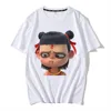China Oem And Odm Factory High Quality Dry Fit 100% Cotton Custom Printing White Colour Hip Hop Cartoon Print t-shirt