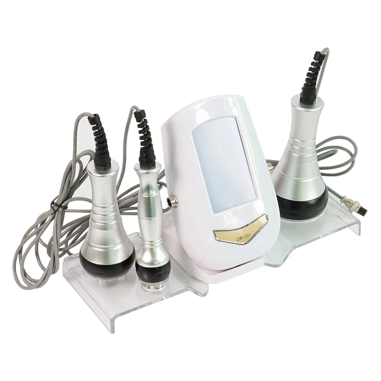

2021 Best Selling 3 In 1 Vacuum Rf Skin Care Device Ultrasonic Body Slimming Cavitation Machine, White