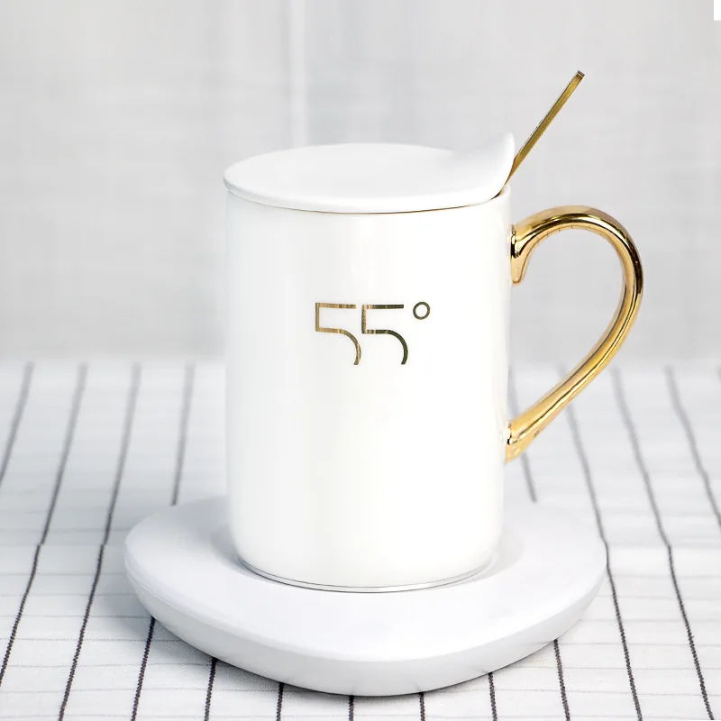 

2020 New Arrivals 2 In 1 55 Degrees Thermostatic Mug For Coffee And Wireless Charger For Smartphones