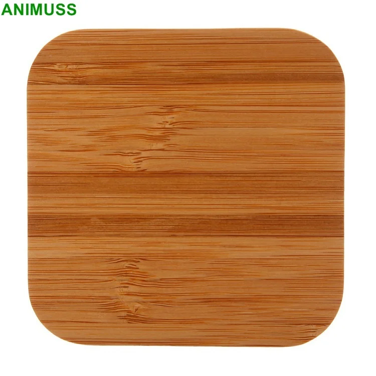 

Mobile Phone Wood Bamboo Qi Wireless Charger for iPhone Huawei Xiaomi Samsung
