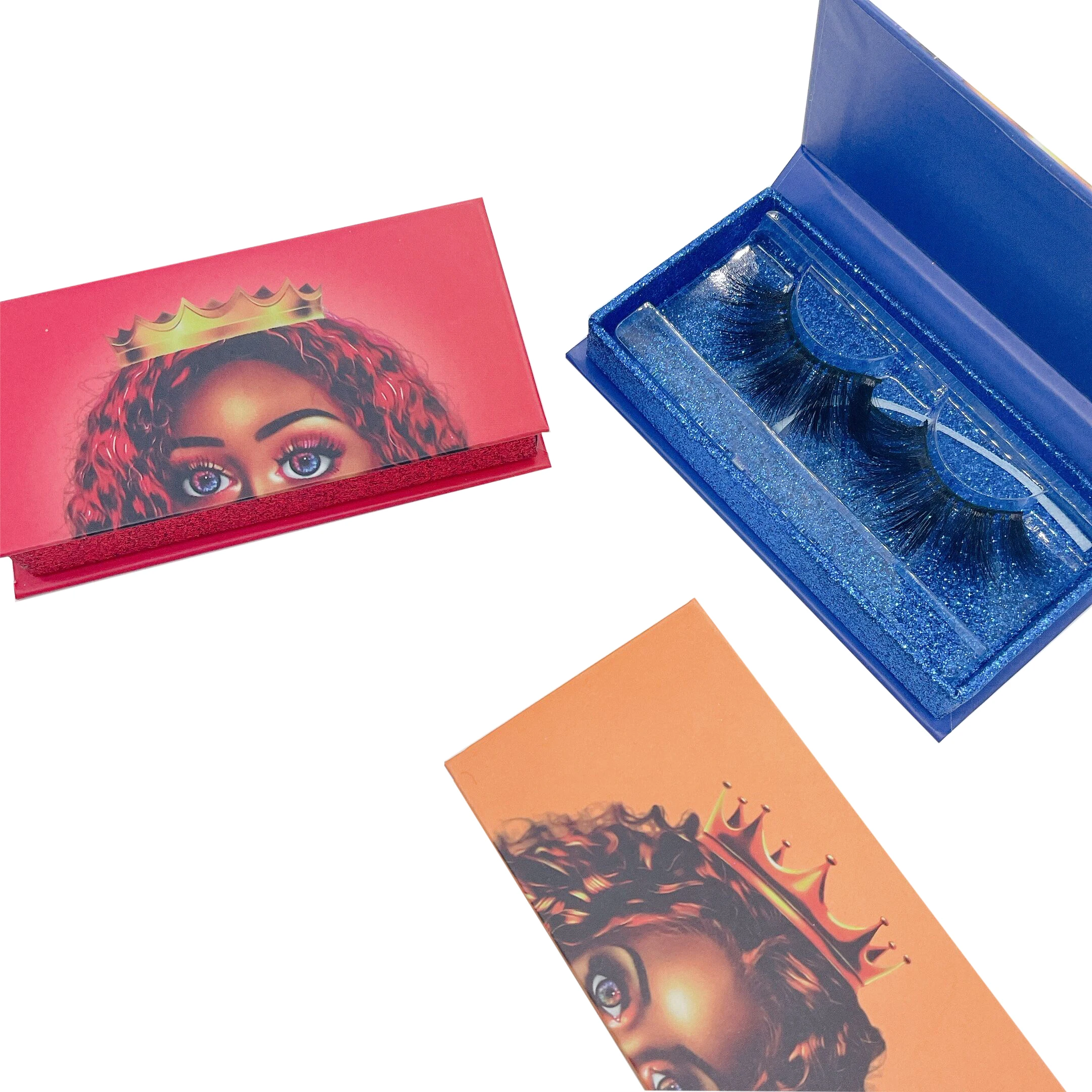 

2021 new arrivals 6d mink eyelashes vendor private label create your own eyelash packaging, Black