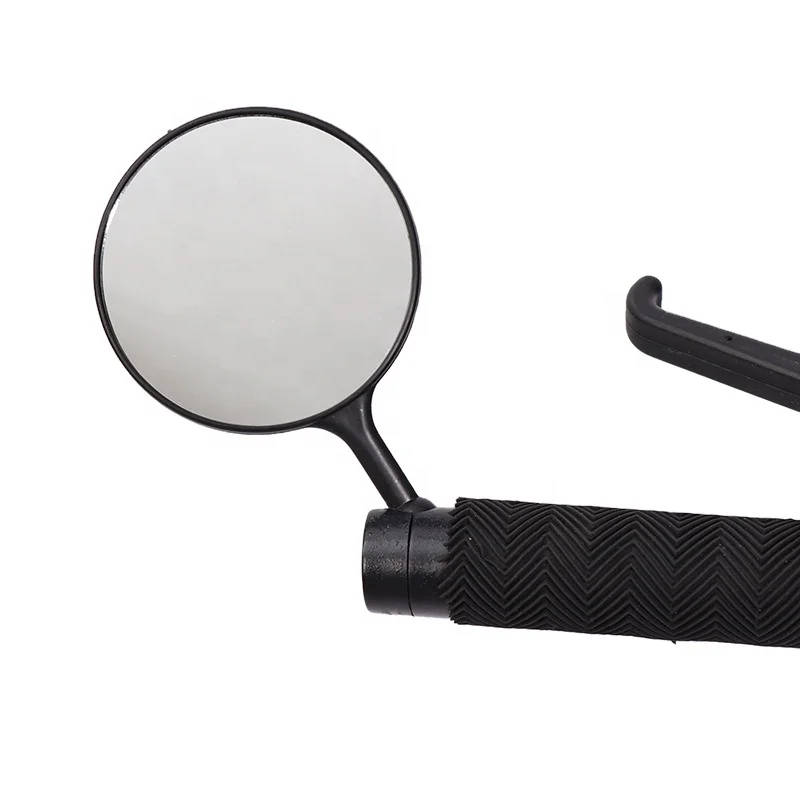 Mountain Bike Rearview  Handlebar Mirror Wide Angle Flat Bicycle Reflective Block Plane Safety Bicycle Rear Mirror