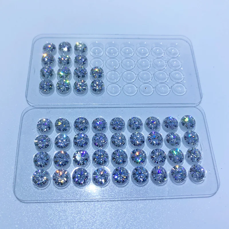 High Quality D Color VVS GRA Moissanite White 1-3mm Round Cut Synthetic Melee Moissanite for Moissanite Diamond JEWELRY Making