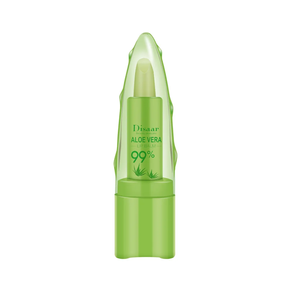 

Aloe Vera Lip Balm Natural Moisture Temperature Change Color Lipstick Anti-aging Protection Discolor Lip Balm Lips Care