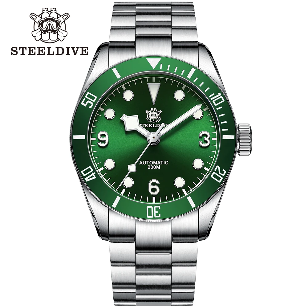 

New Arrival 2020! SD1958 Steeldive Brand NH35 Automatic Watch 200m Water Resistant Dive Watch