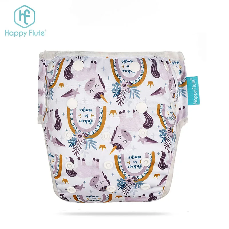 

Happyflute New Printing Swimming Diaper Reusable Swim Diapers for Baby Swimming Boys & Girls, Colorful