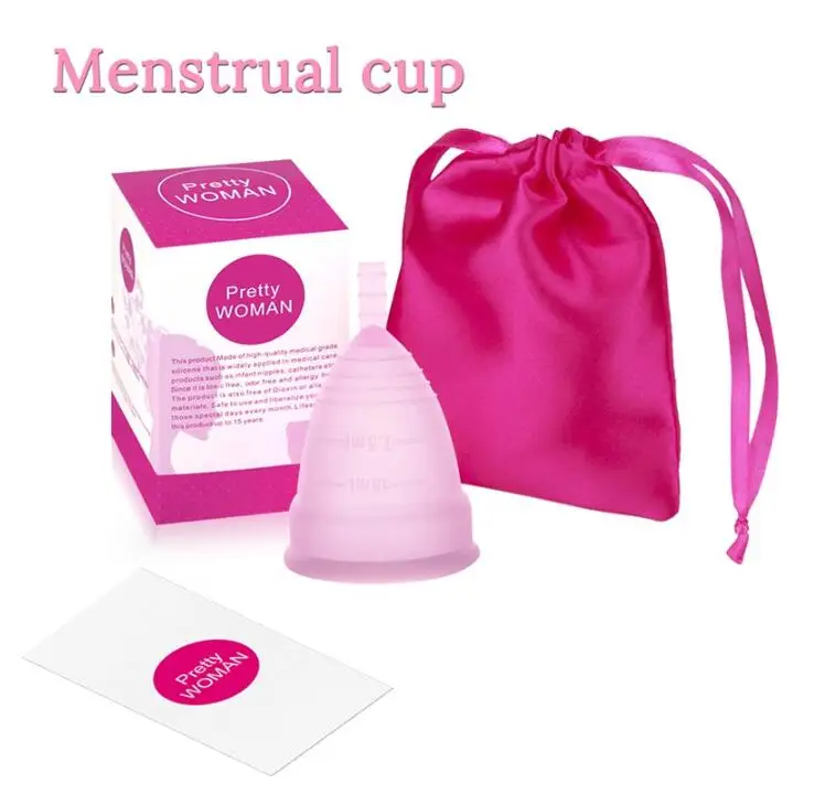 

Reusable Women Silicone Menstrual Cup Set Feminine Hygiene Product Lady Menstruation Period Cup Copa Menstrual