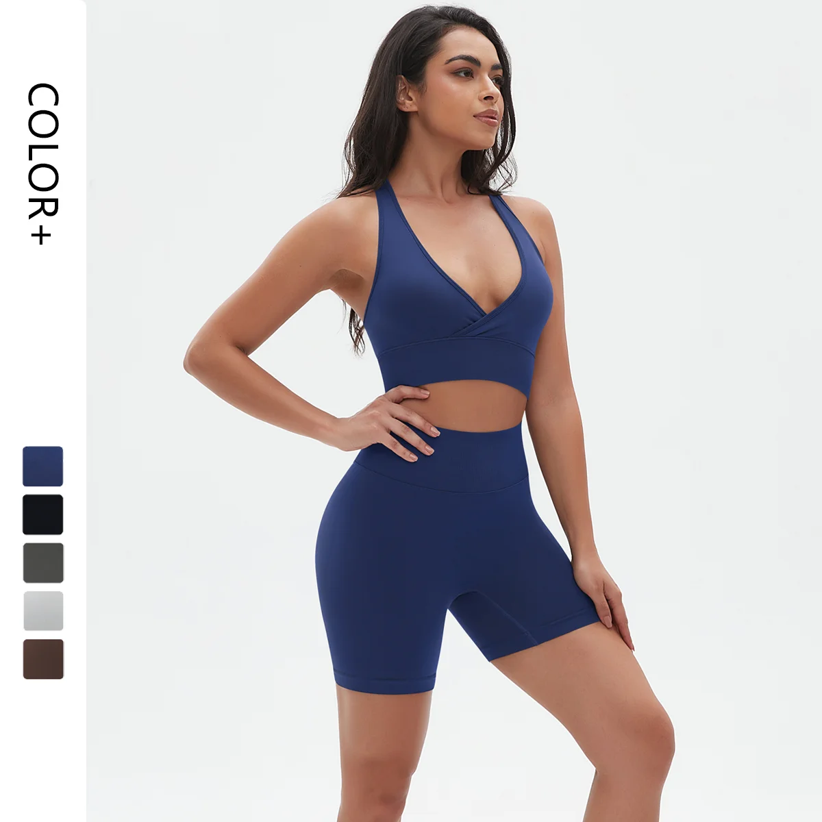 Custom Logo Women Fitness Yoga Clothing 2 Piece Hot Selling Seamless Gym Wear Women Gym Fitness Sets