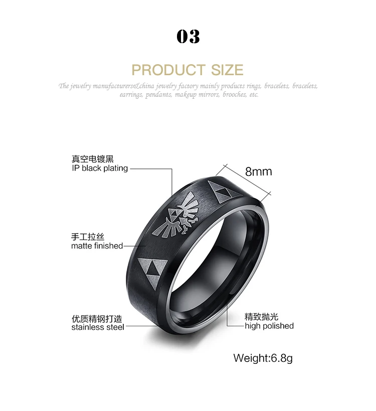 Supplier Wholesale Hot Sale 8mm Stainless Steel Xingyue Design Frosted Silver Ring R-004