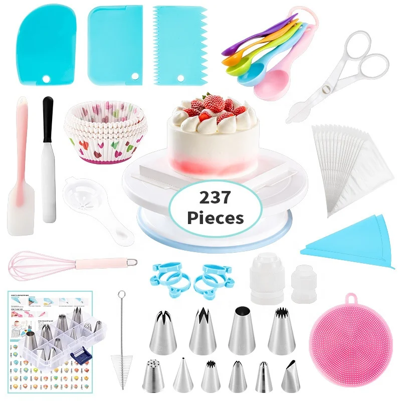 

Baking set 237 piece set Cake decorating tool cake mold Novice Home Baking Starter Set