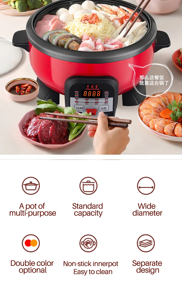  AILIWU Multi-Functional Non-Stick Electric Pot Rice