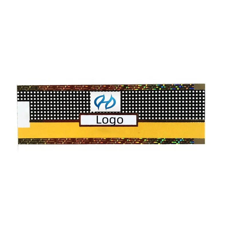 

Tax Stamp Cigarette Industry Band Packaging Private Tobacco Pack Box Label