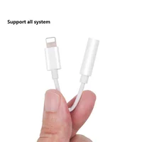 

3.5mm AUX Headphones Adapter ForiPhone 5/6/7/8/X/XS for iPhone to 3.5 AUX cable 10CM cheap audio adapter