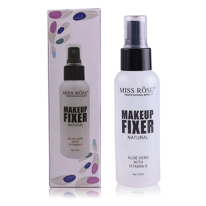 

Miss Rose Professional Makeup Foundation Fixer Oil-Control Waterproof Lasting Aloe Vera Vitamin-E Liquid Makeup Setting Spray
