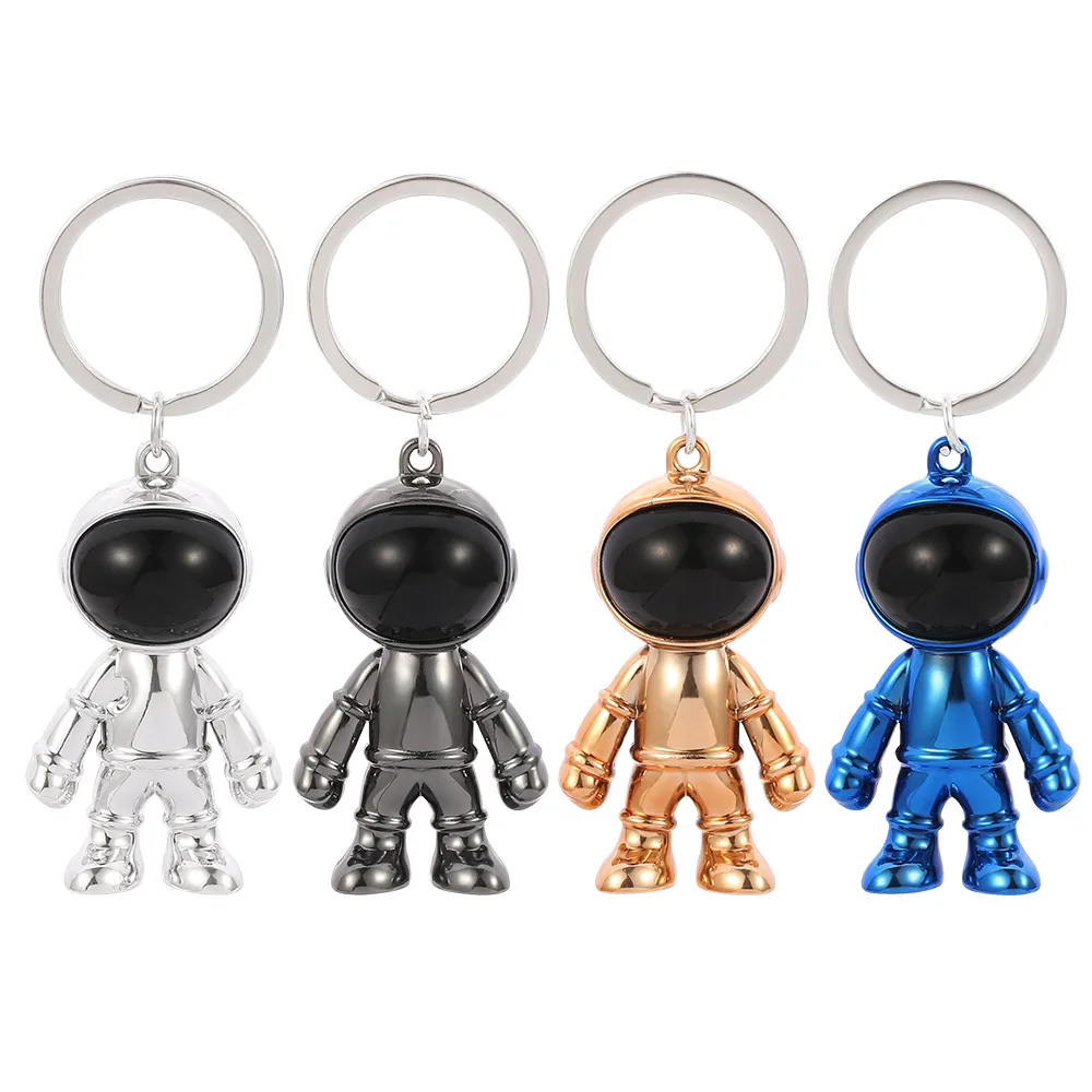 

Wholesale Creative 3D Promotional Metal Colorful Empty Astronaut Keychain For Decoration