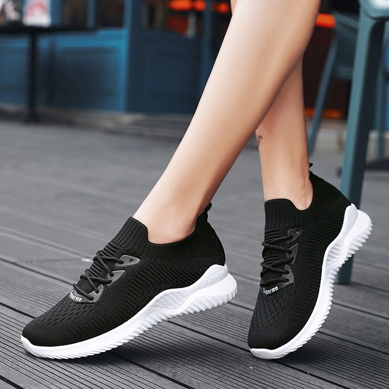 

996 Slip On Athletic Gym Lace Up Sports Sneakers Casual Cheap Women Shoes, Black